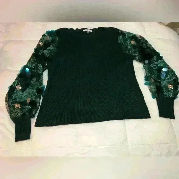 sweater with decorated sleeves Sioni Milano size L - Picture 4 of 8